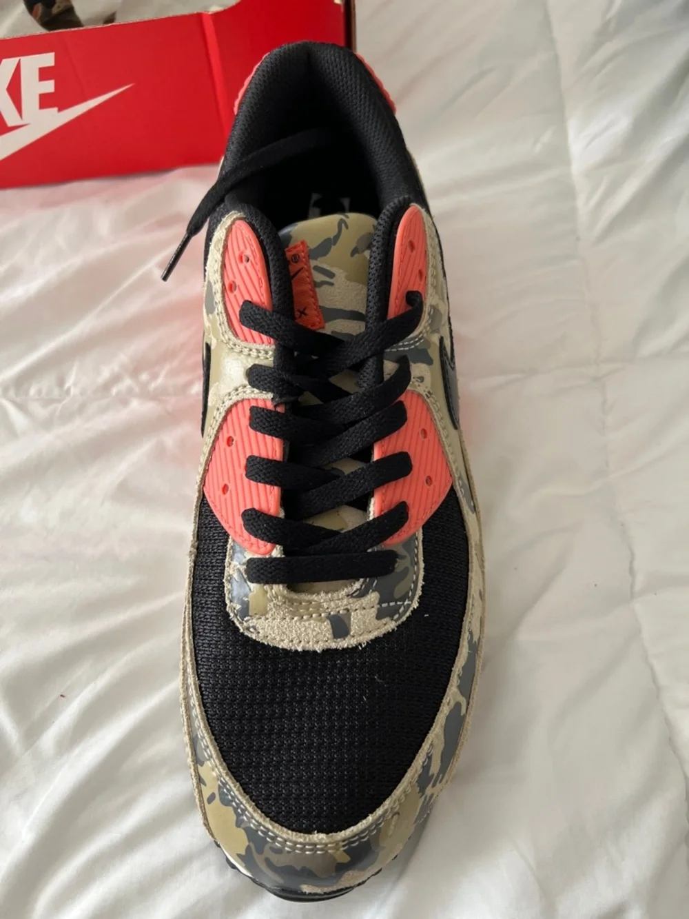 Nike Air Max 90 Duck Camo Magic Ember(Coral/Orange) size 11 - Picture 2 of 3